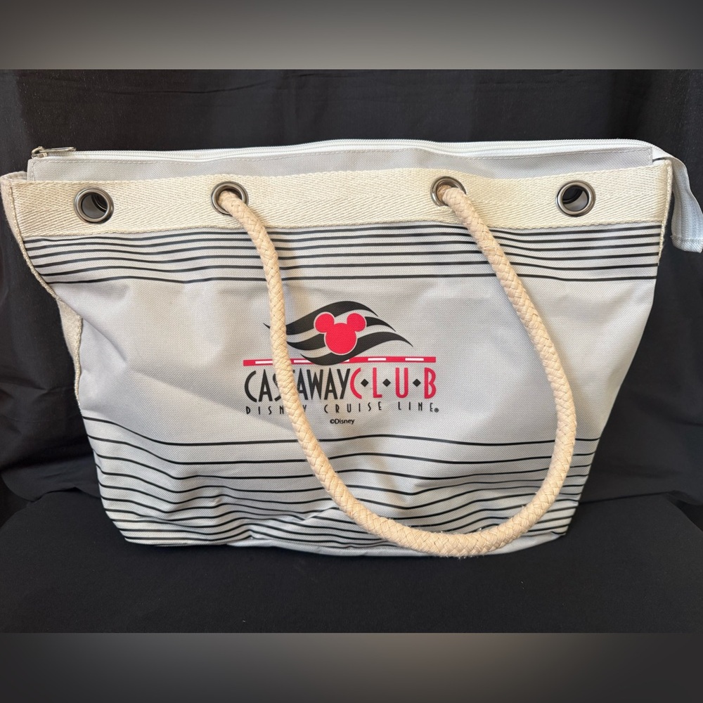 Disney Cruise Line 2013 Castaway Club Vintage Beach/Pool Bag (Silver/Gray)